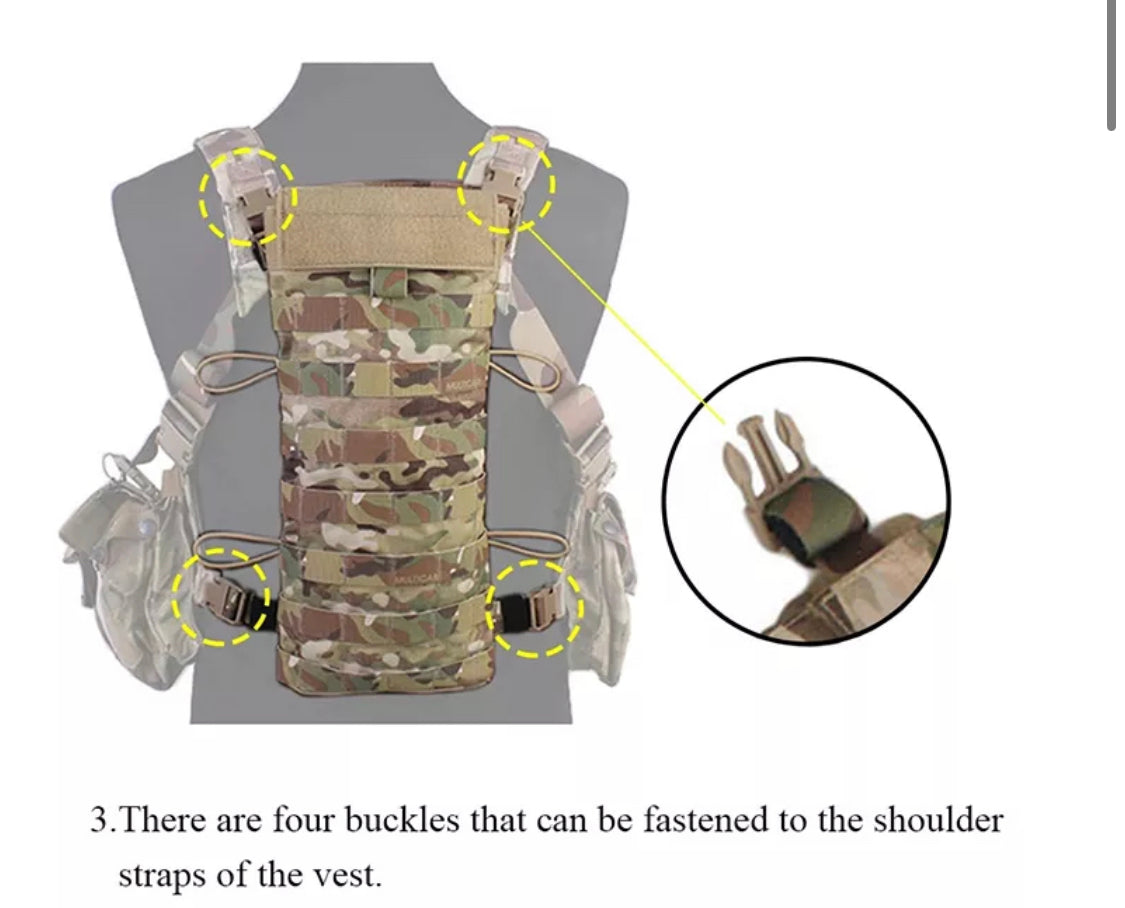 EMERSON 2.5L Hydration assault backpack